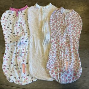 💟 BOGO! SwaddleMe Pod small/med baby girl pink bundle of 3